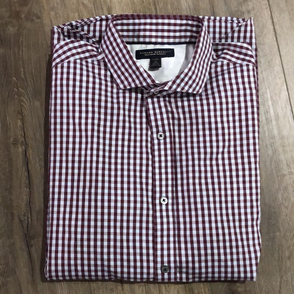 BANANA REPUBLIC 100% Cotton Non-Iron Slim Fit Button Down Shirt - Picture 6 of 6